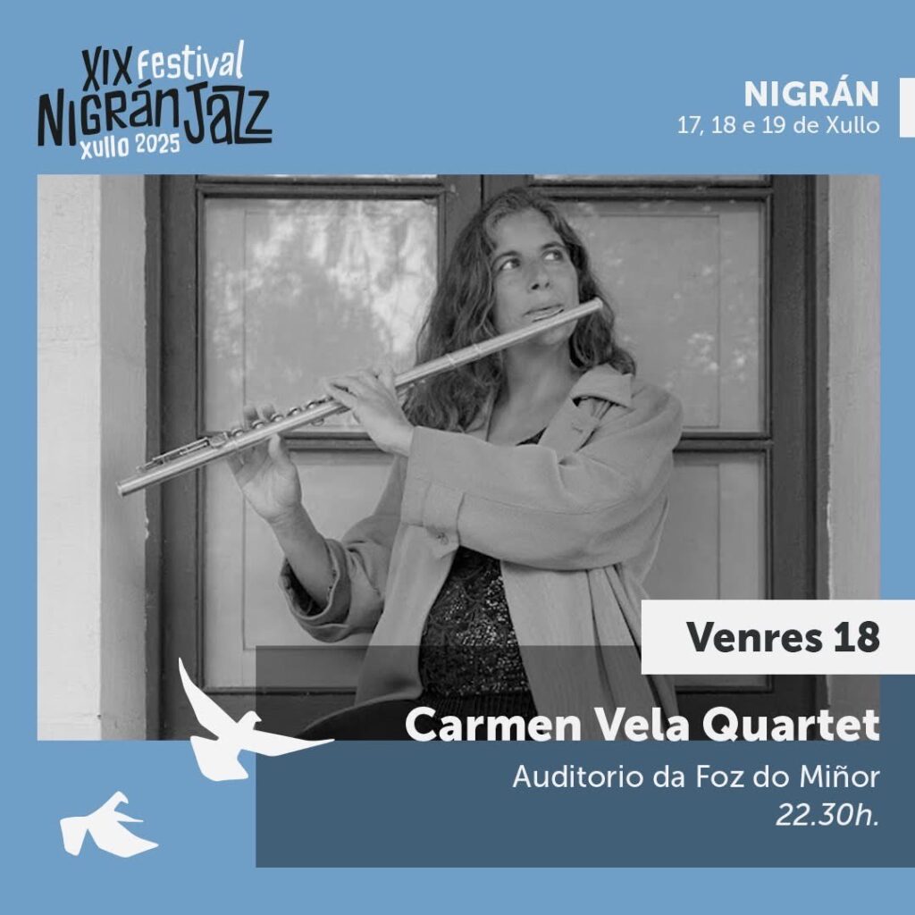 Carmen Vela Quartet – Venres 18 no Auditorio da Foz do Miñor às 22:30h