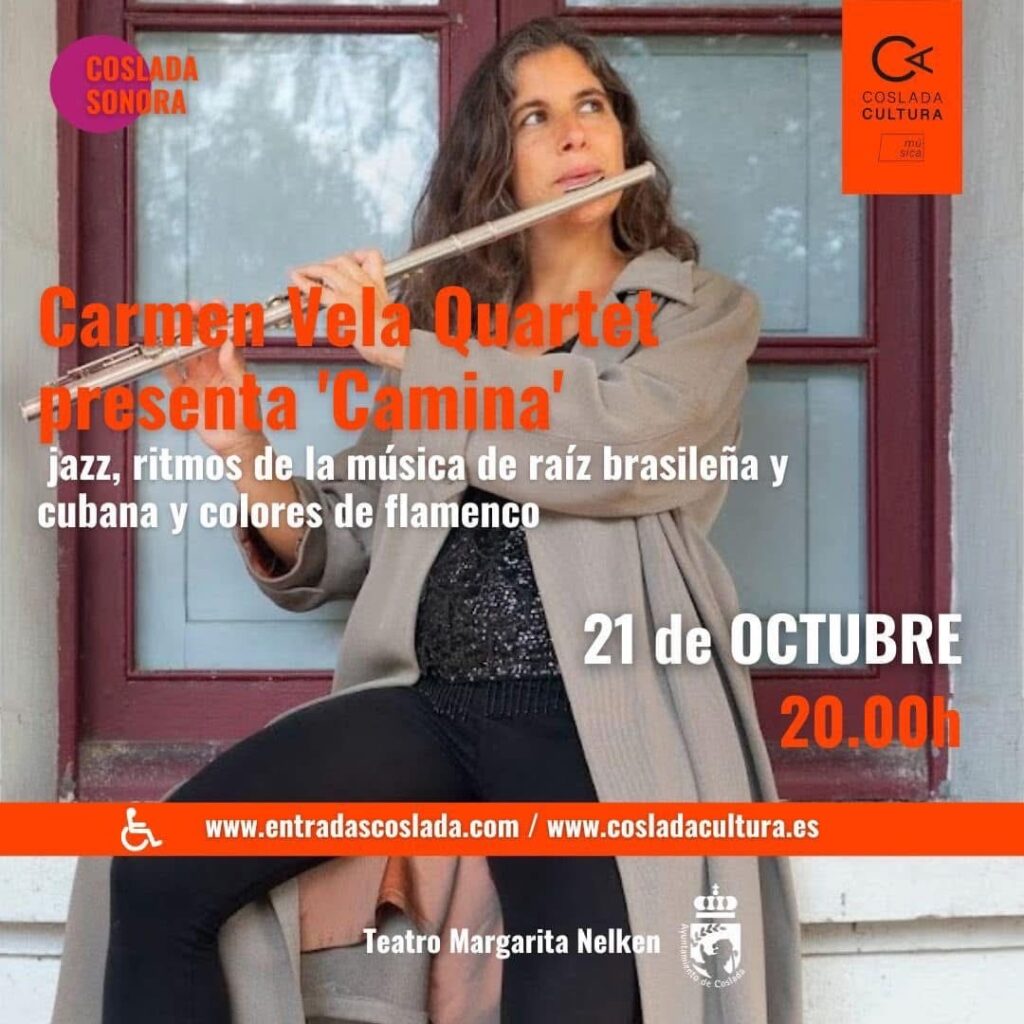 Carmen Vela Quartet presenta «Camina» – 21 de Octubre a las 20:00h